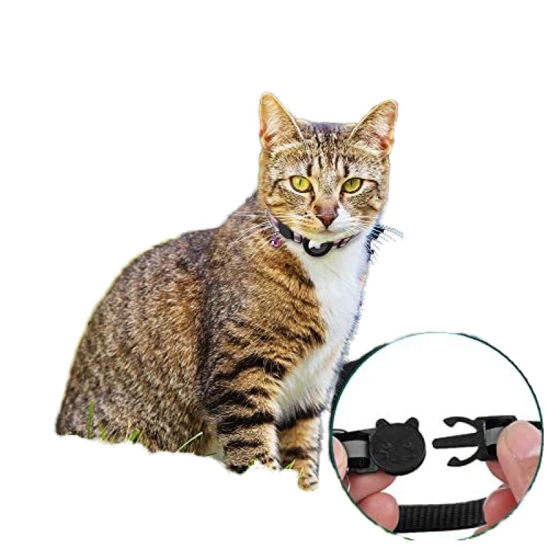 Airtag Cat Collar Supplier - Multi Colors Reflective Safety Buckle Holder