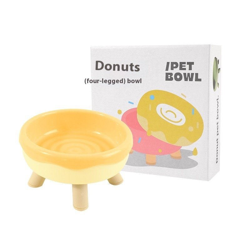 Cat Bowl Factory - New Eco-Friendly Solid Donut Macaron
