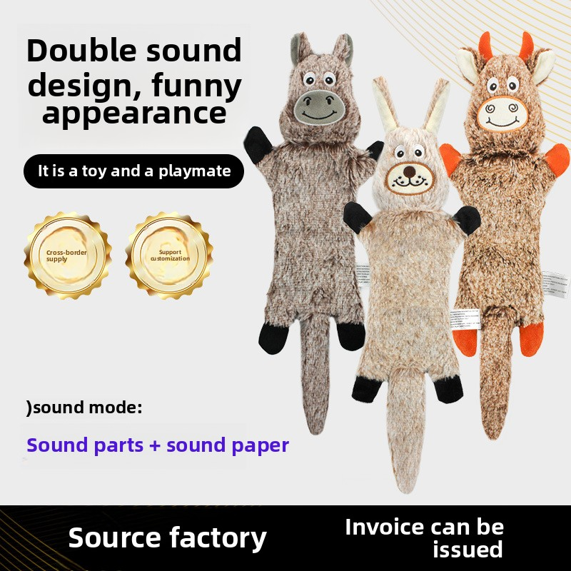 Pet Stuffed Toy Supplier - Eco-Friendly Rabbit Cow Donkey Plush