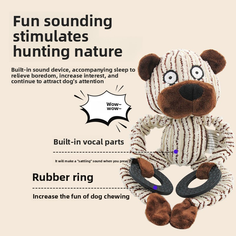 Plush Training Toy Factory - Interactive Durable Knot Sound