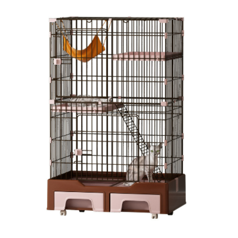 Cat Cage Manufacturer - Beautiful Design Indoor Outdoor Breeding with Wheels