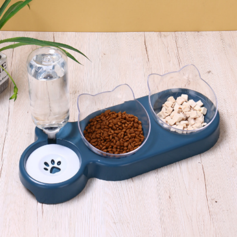 Cat Feeder Supplier - Health Double Feeder Automatic Water Large Bowls