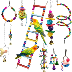 Bird Toys Manufacturer - Eco-Friendly Educational Wood Perch Cage Swing