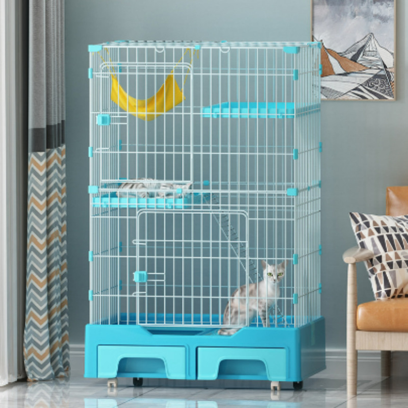 Cat Cage Manufacturer - Beautiful Design Indoor Outdoor Breeding with Wheels