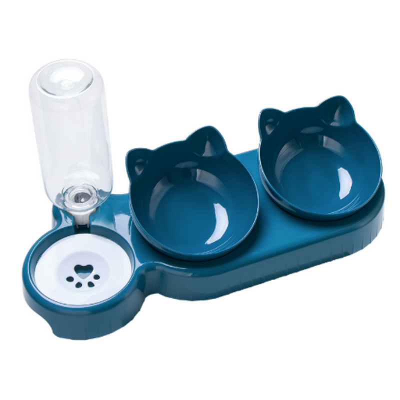 Cat Feeder Supplier - Health Double Feeder Automatic Water Large Bowls