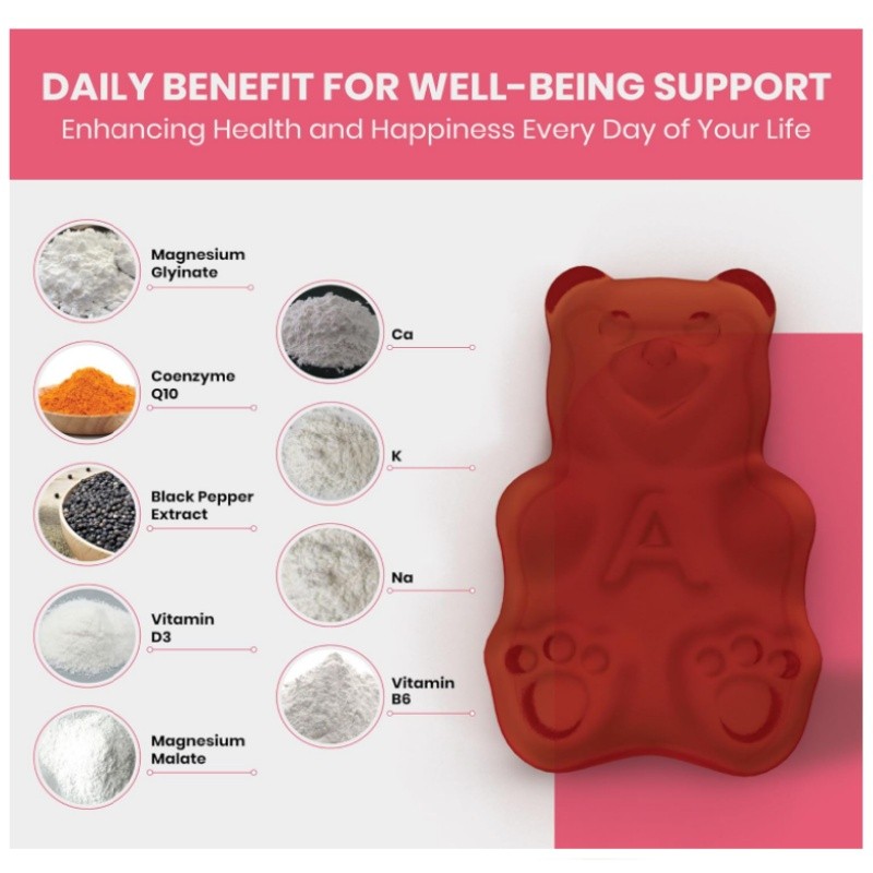 Calcium Magnesium Gummies Manufacturer - OEM Glycinate Citrate Complex