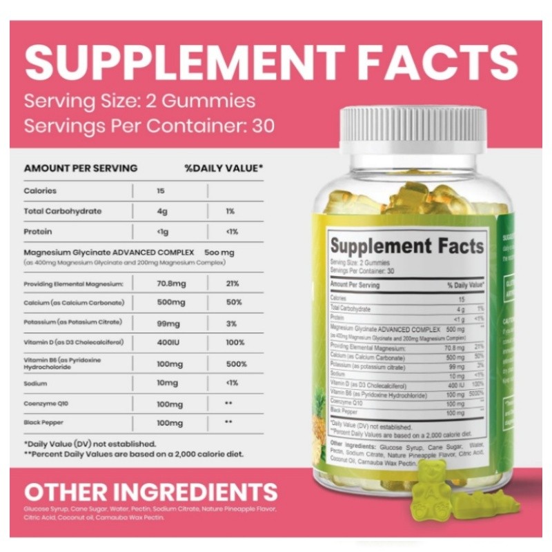 Magnesium Gummies Manufacturer - Private Label Glycinate Citrate