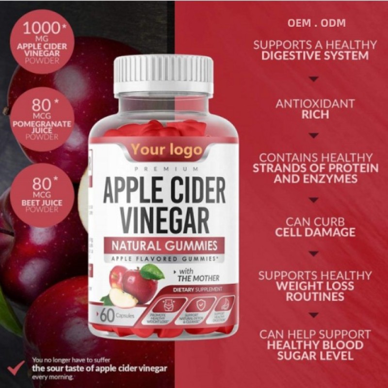 Apple Cider Vinegar Gummies Manufacturer - Private Label Vegan Free