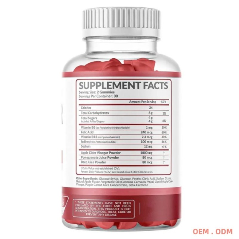 Apple Cider Vinegar Gummies Manufacturer - Private Label Bulk with Mother