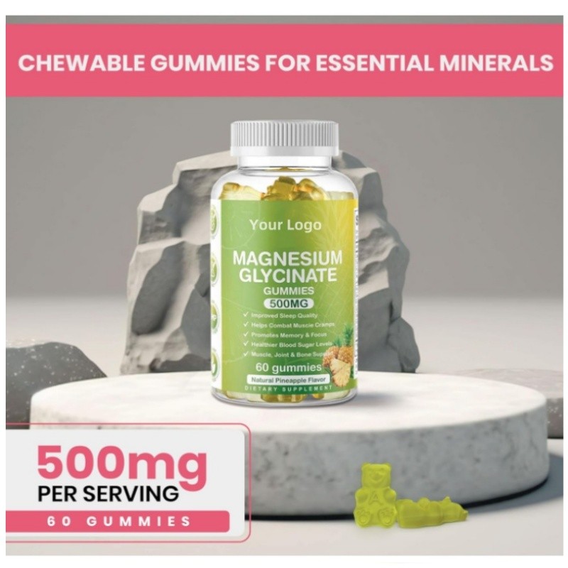 Magnesium Gummies Manufacturer - Glycinate Sleep Bear Cramp Relaxation