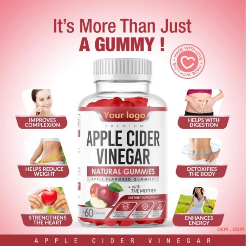 Apple Cider Vinegar Gummies Manufacturer - RWC Hair Skin Vitamins