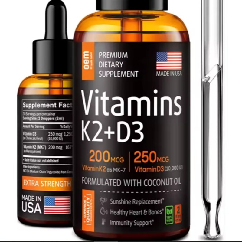 Vitamin D3 K2 Drops Manufacturer - OEM Private Label MCT Oil
