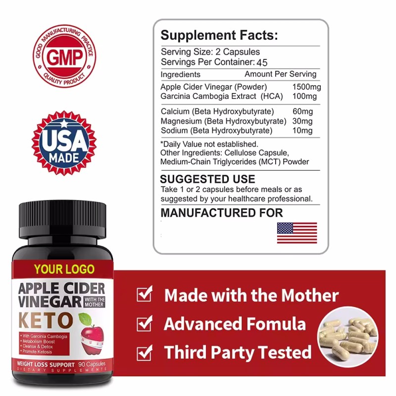 Apple Cider Vinegar Capsules Manufacturer - OEM ODM Energy Balance