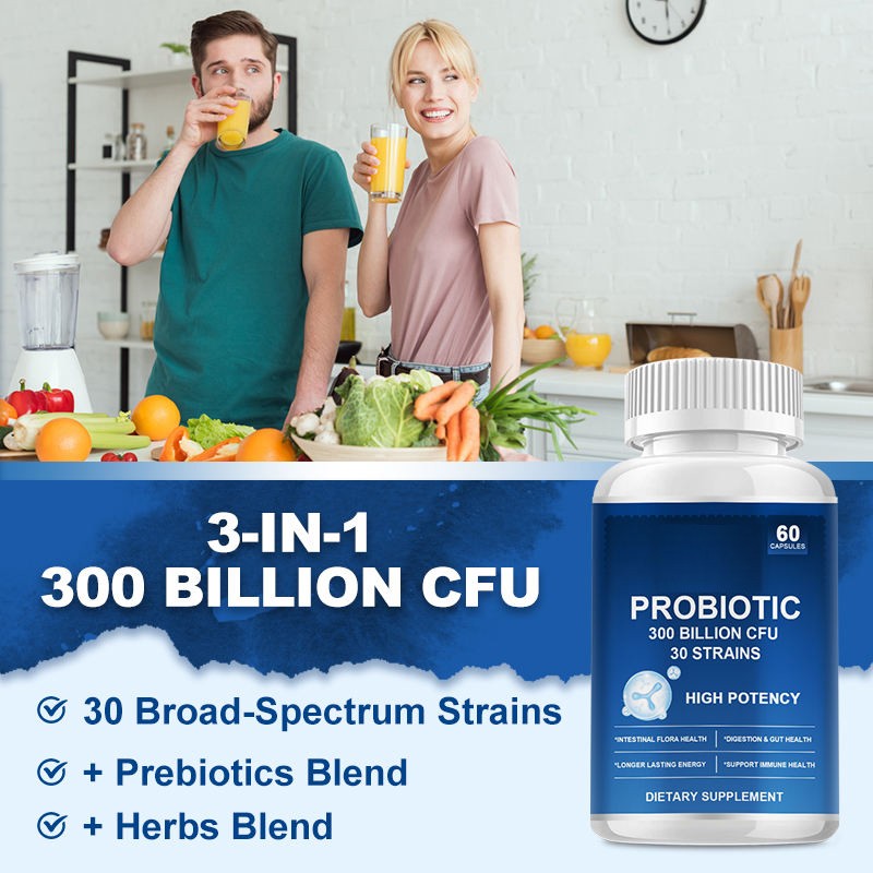Probiotic Capsules Manufacturer - Gut Health 300 Billion CFU