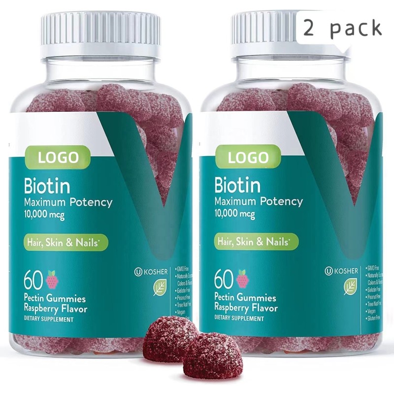 Biotin Gummies Manufacturer - Bulk Sale Non GMO Skin Brightening