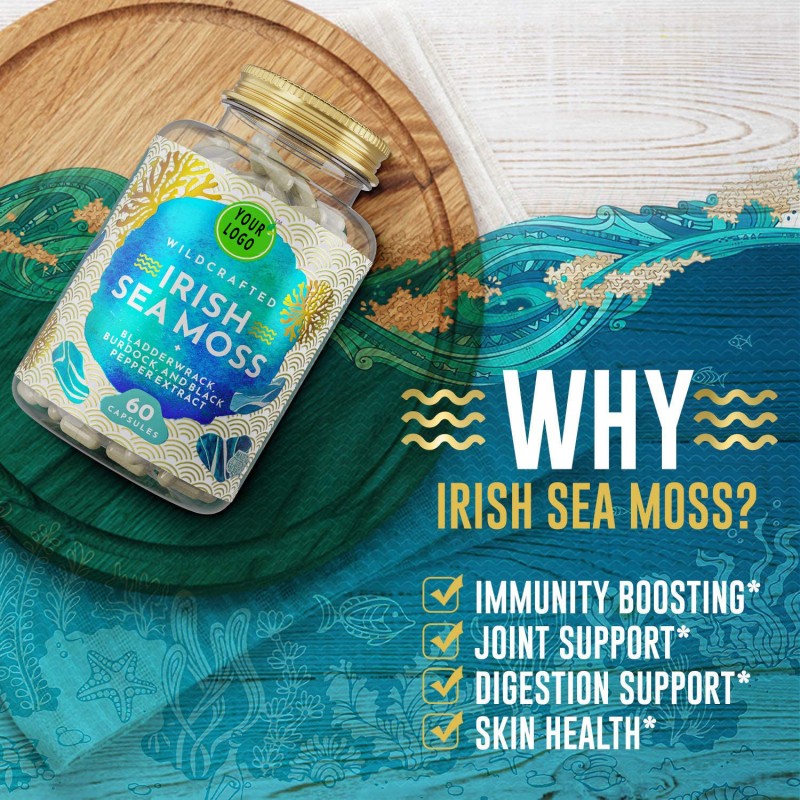 Shilajit Capsules Manufacturer - HOT Sale Sea Moss Immune Supports