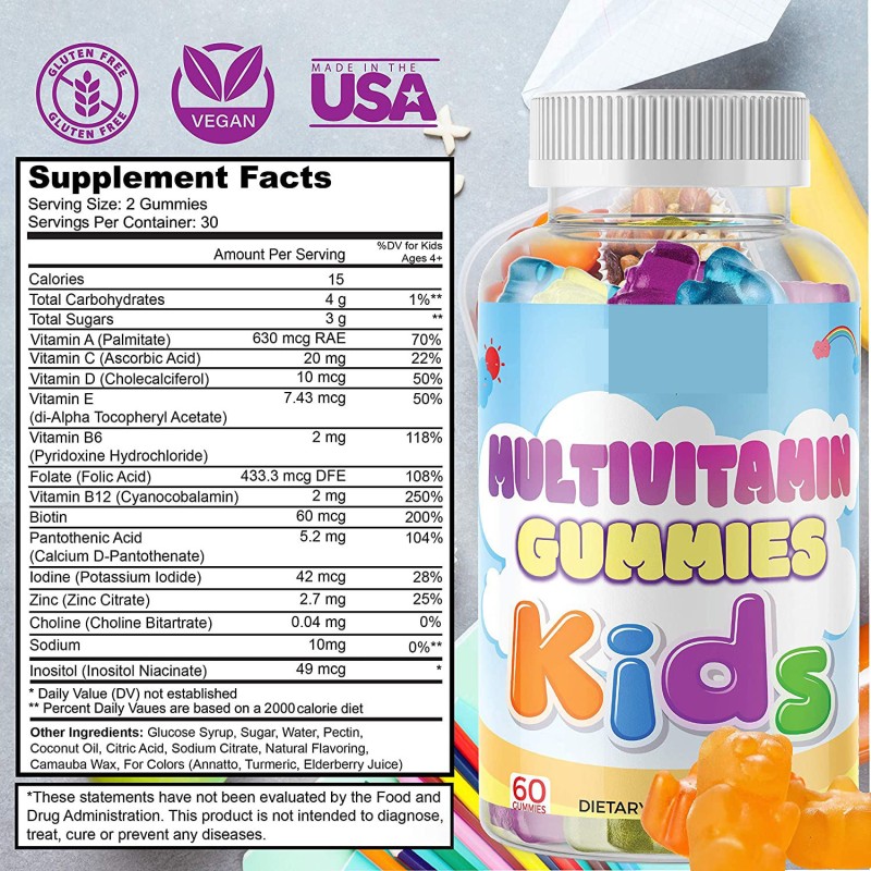 Kids Vitamins Gummies Manufacturer - 2025 Wholesale Price Children