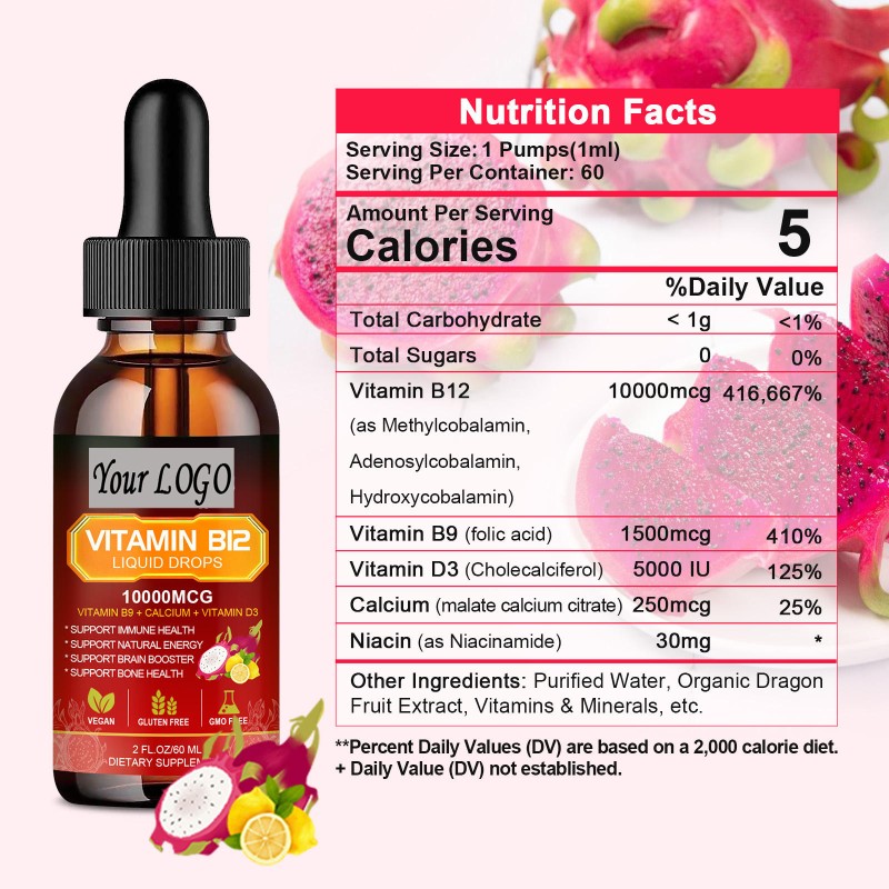 Vitamin B12 Liquid Manufacturer - Energy Boost Methylcobalamin 60ml