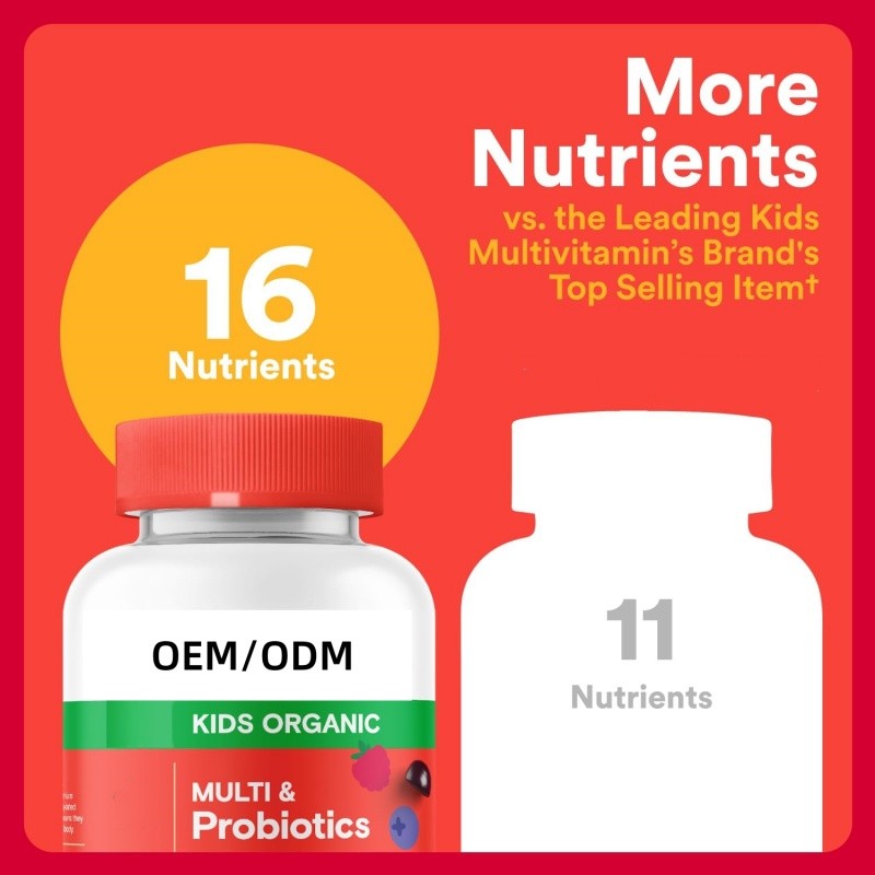 Kids Multivitamin Gummies Manufacturer - Probiotics Omega 3 Immune