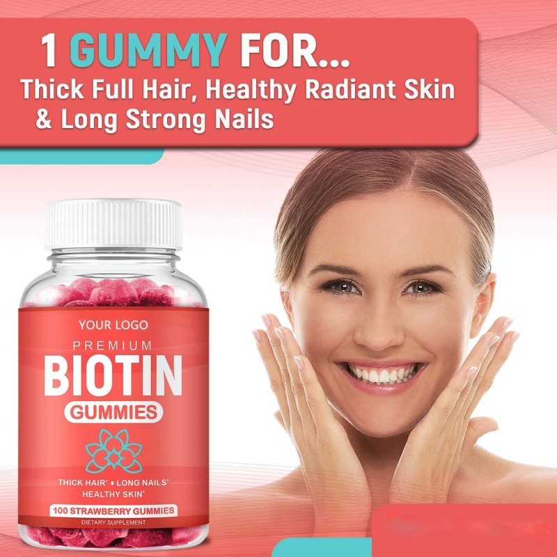 Biotin Gummies Manufacturer - Pure Natural Vegan Hair Growth