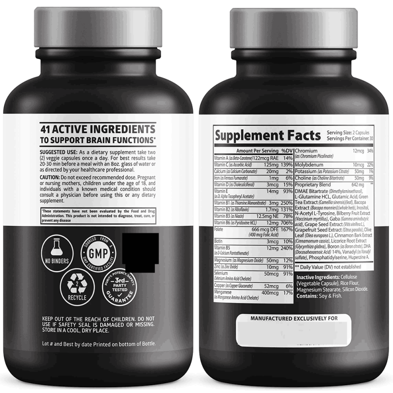 Brain Memory Capsules Manufacturer - Customized Label Organic Supplement