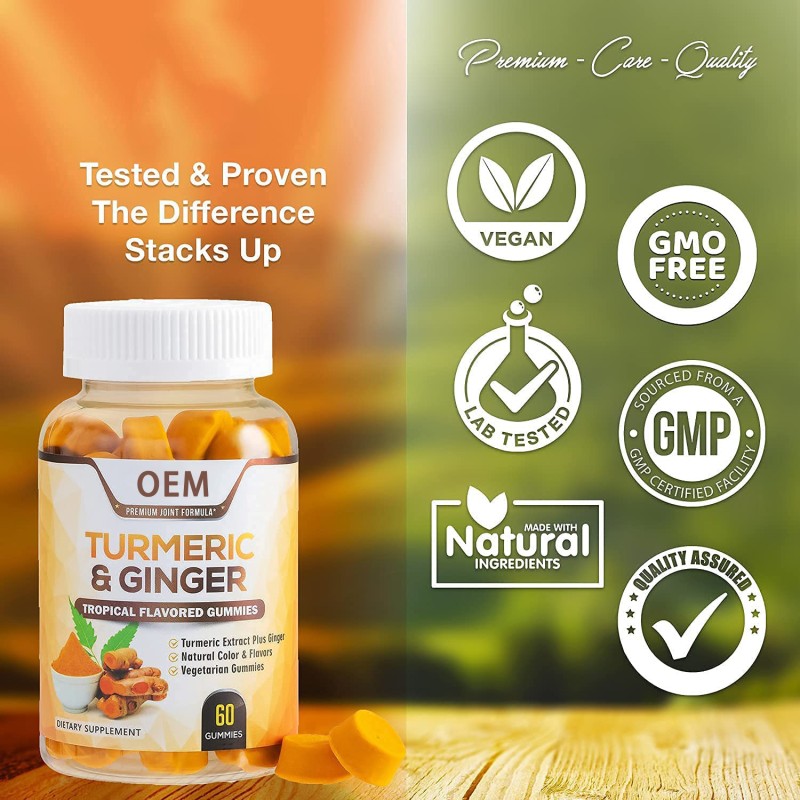 Turmeric Gummies Manufacturer - Private Label Organic Vegan Curcumin