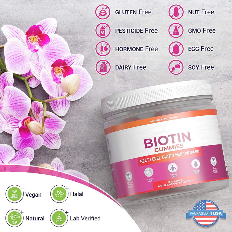 Hair Vitamins Gummies Manufacturer - 2025 OEM Vegan Biotin Care