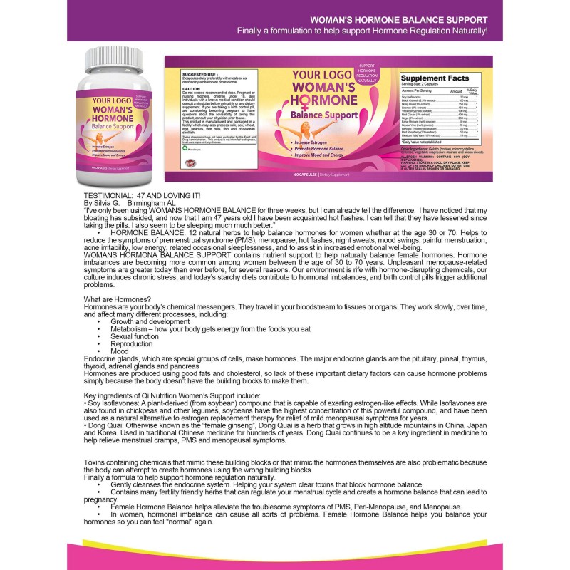 Hormone Balance Syrup Manufacturer - Women Nutritional Health