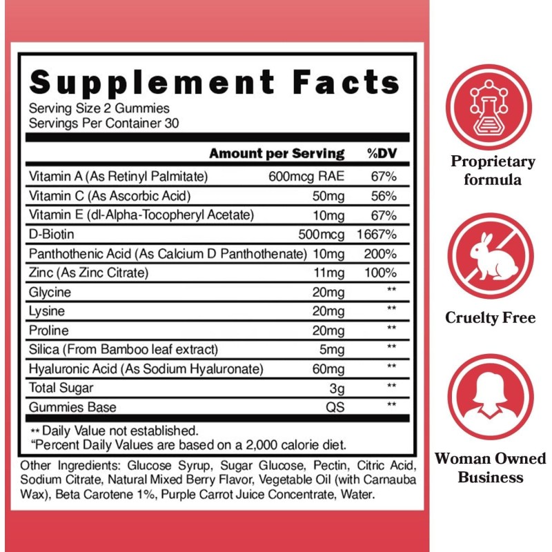 Vegan Collagen Gummies Manufacturer - Private Label Biotin Hair Vitamin