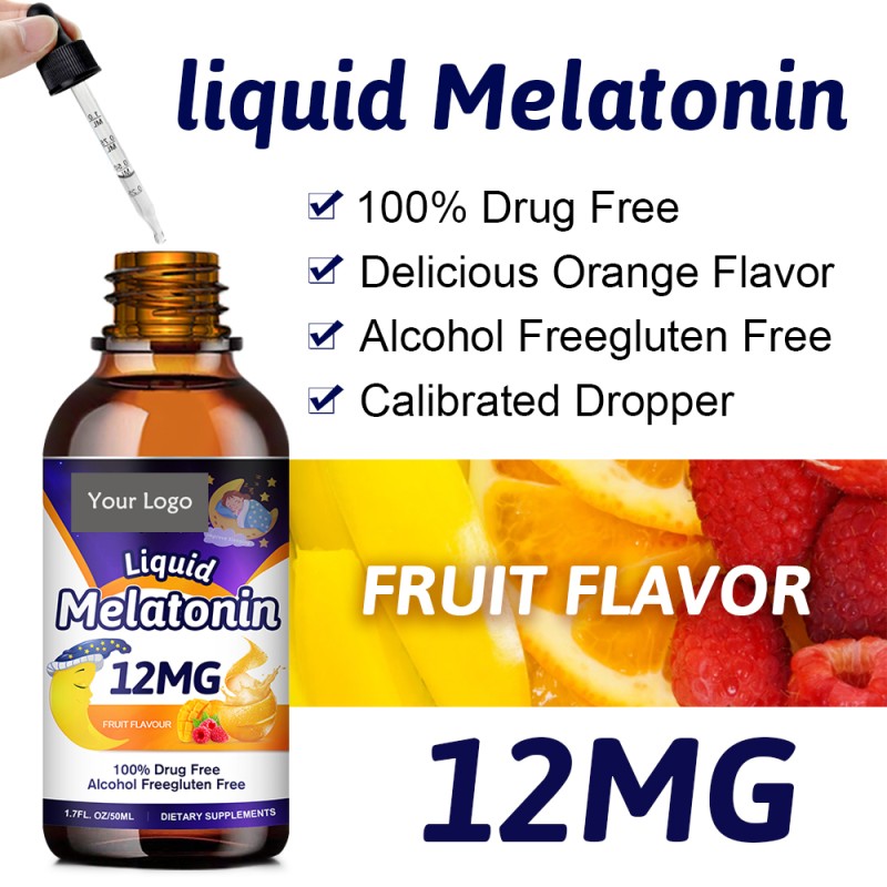 Melatonin Liquid Drops Manufacturer - OEM 50ml Sleeping Aid Relaxation