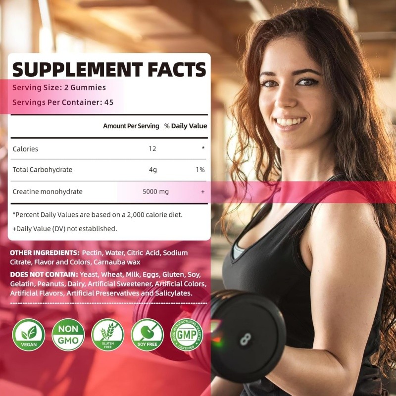 Creatine Gummies Manufacturer - Private Label Sugar Free Energy