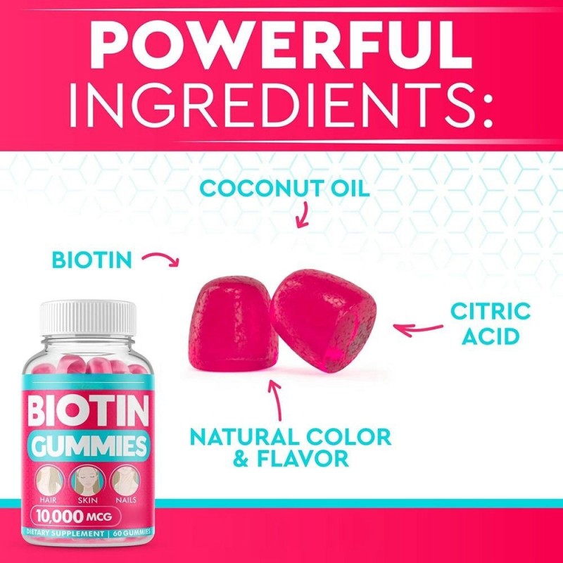 Biotin Gummies Manufacturer - Hot Selling Factory Price Hair Skin