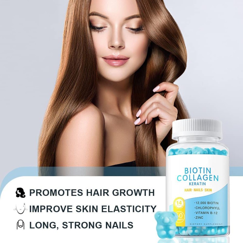 Hair Gummy Supplement Manufacturer - 2025 New Biotin Skin Nail