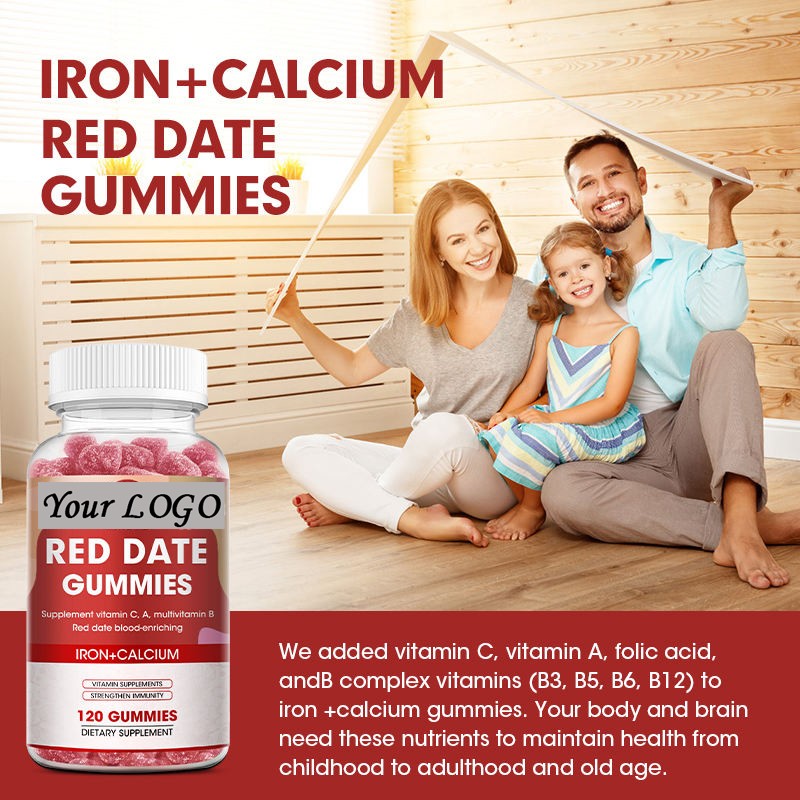 Iron Calcium Gummies Manufacturer - OEM Supplement with Vitamin