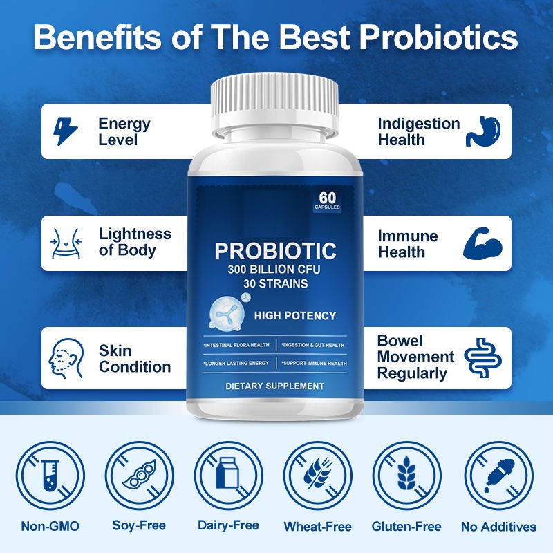 Probiotic Capsules Manufacturer - Gut Health 300 Billion CFU