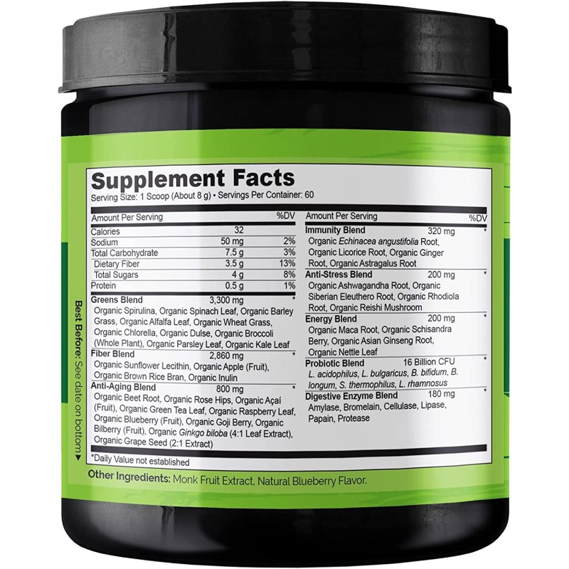 Greens Powder Manufacturer - Factory OEM Detox Spirulina Wheat