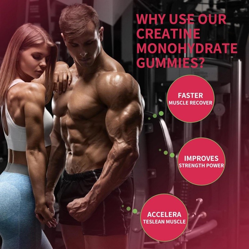 Creatine Gummies Manufacturer - Sugar Free Pre Workout Muscle