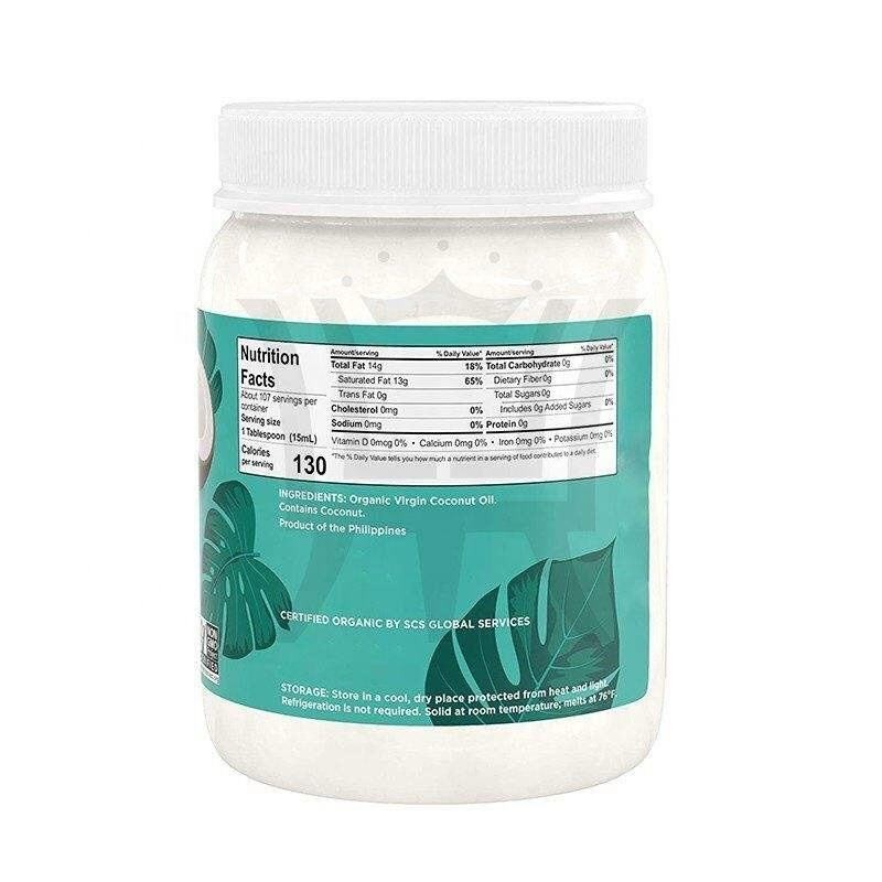 Coconut Oil Manufacturer - OEM Cold Pressed Virgin Organic