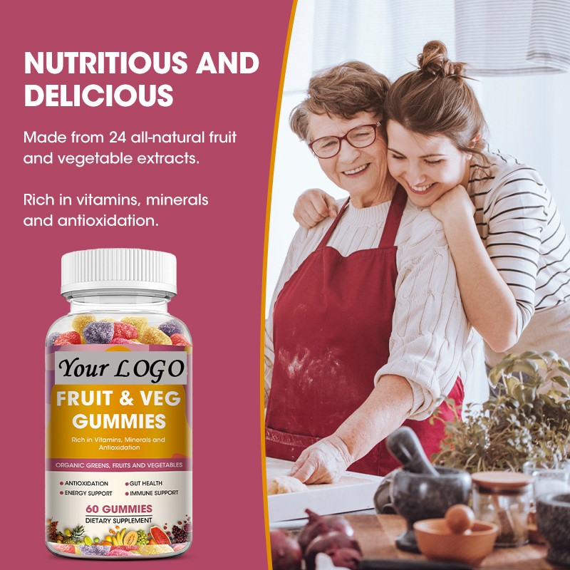 Multivitamin Gummies Manufacturer - Private Label Fruits Vegetables