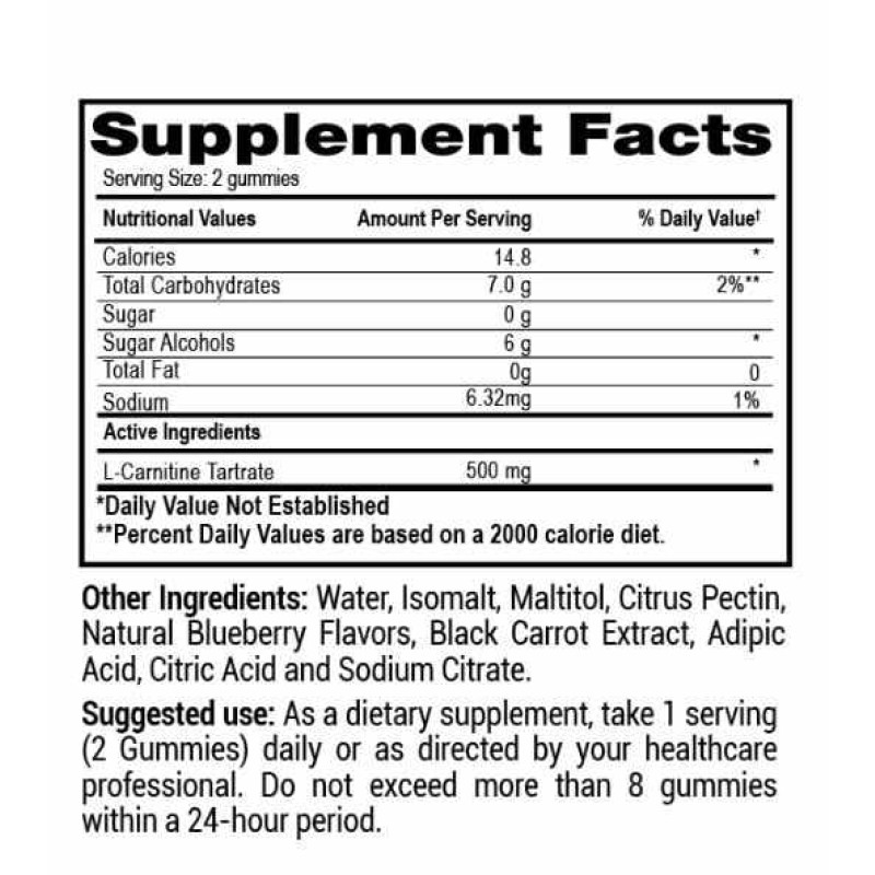 L Carnitine Gummies Manufacturer - Professional Increased Energy