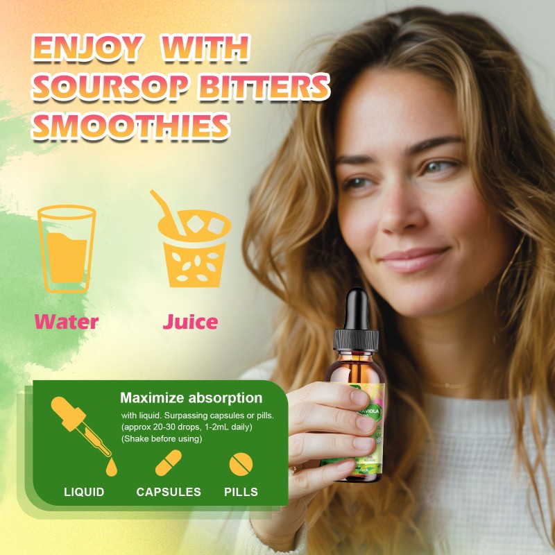 Immune Liquid Drops Manufacturer - Organic Soursop Black Seed Sea Moss