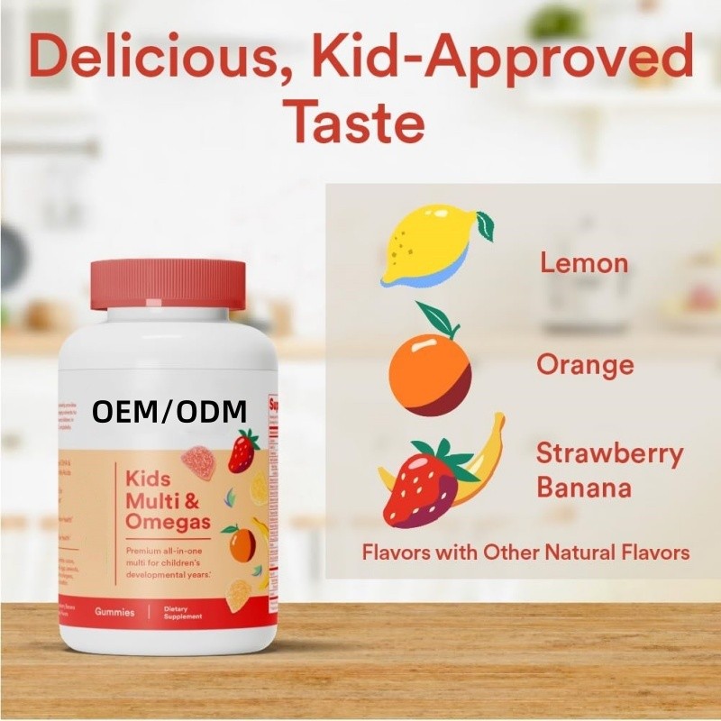 Kids Vitamins Gummy Manufacturer - Delicious Sugar Free Omiga 3