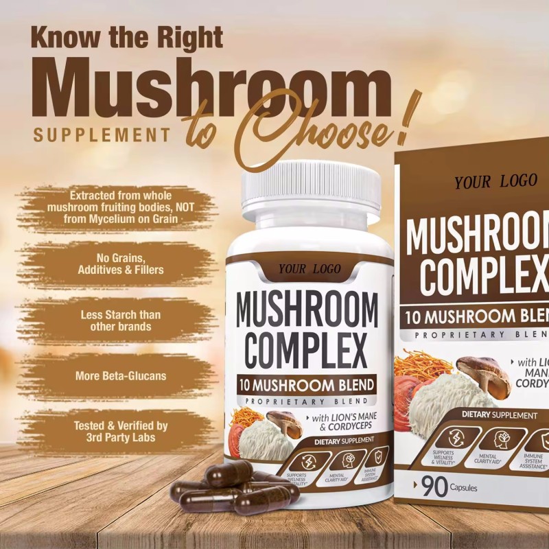 Mushroom Capsules Manufacturer - Wholesale Bulk Men Health Supplement