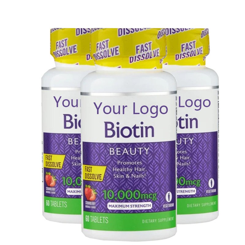 Biotin Pills Capsule Manufacturer - 2025 New Beauty Supplement