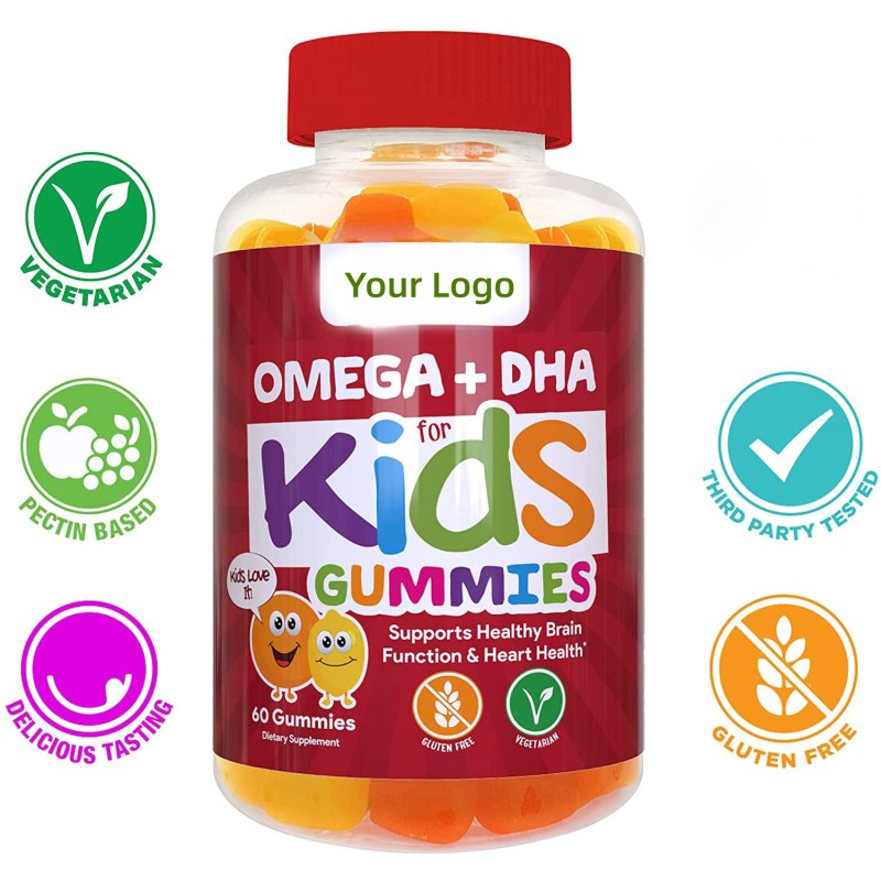 Omega Gummies Manufacturer - HOT Sale DHA Brain Vision Heart