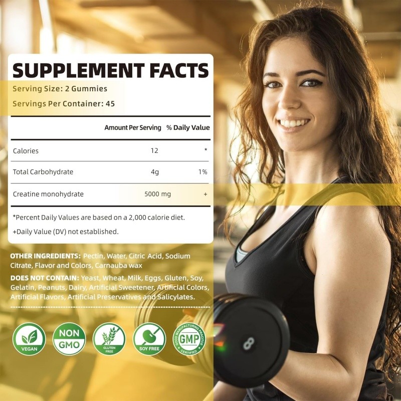 Creatine Monohydrate Gummies Manufacturer - Private Label 5000mg