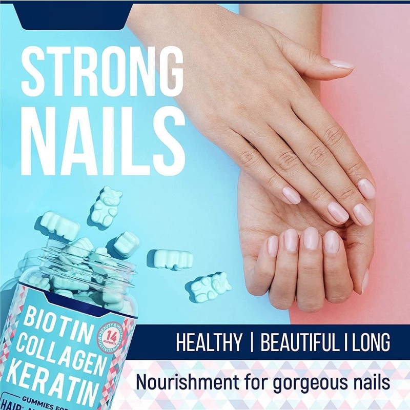 Hair Skin Nails Gummies Manufacturer - Professional Biotin Hairloss