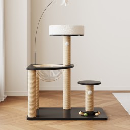 Cat Climbing Frame Supplier - Solid Wood Sisal Save Space
