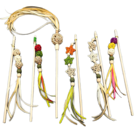 Cat Teaser Supplier - Eco-Friendly Natural Wood Kick Volleyball