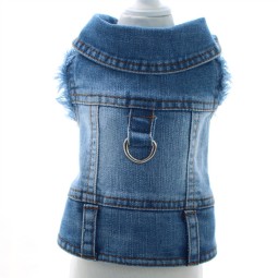 Dog Jean Jacket Supplier - Bright Blue Running Comfortable